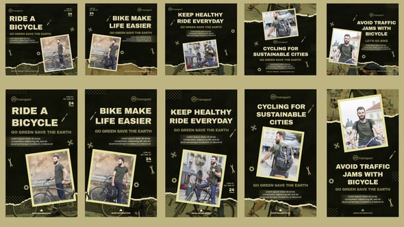 Videohive Transport Feed and Stories Instagram