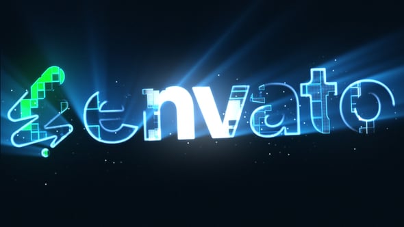 Videohive Rays Mosaic Logo
