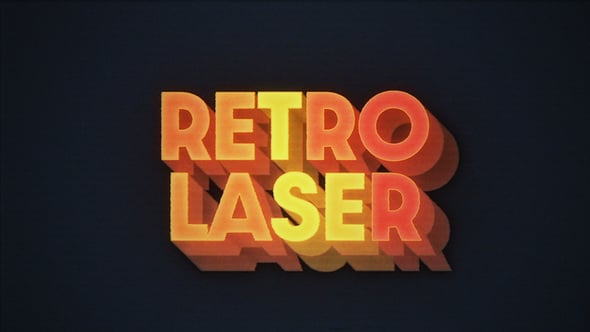 Videohive Retro Laser Titles