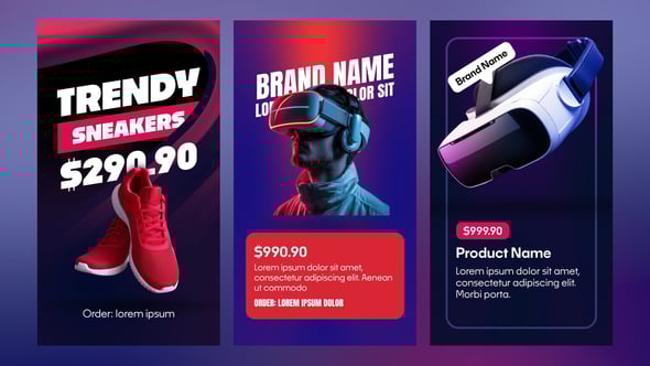Videohive Vertical Product Promo Animations for Social Media Stories