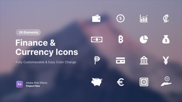 Videohive Finance & Currency Icons