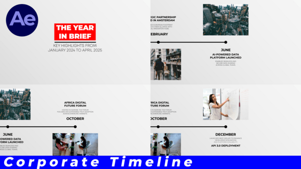 Videohive Corporate Timeline V01
