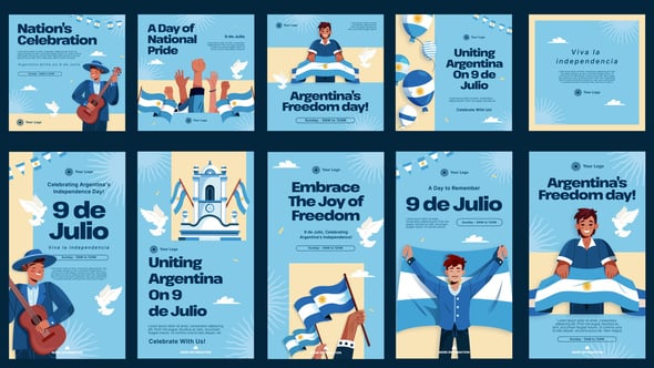 Videohive 9 De Julio Feed and Stories Instagram