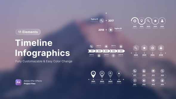 Videohive Timeline Infographics 58527873