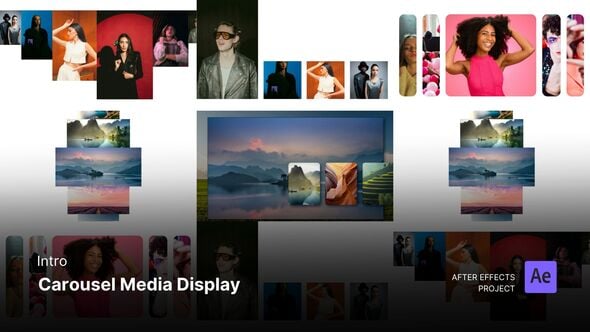 Videohive Intro – Carousel Media Display After Effects Template