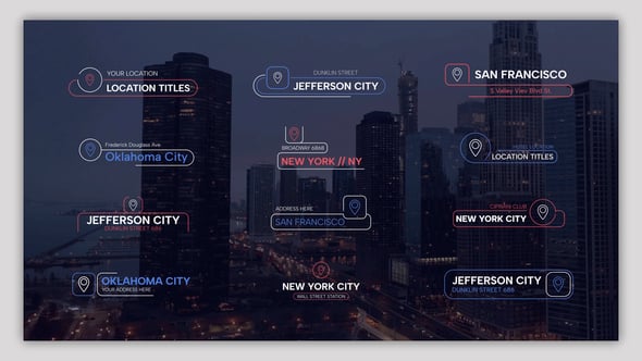 Videohive Location Line Titles