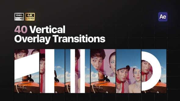 Videohive Vertical Overlay Transitions