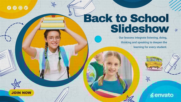 Videohive Back to School Education Slideshow