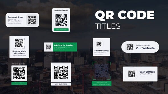 Videohive QR Code Titles 58999021