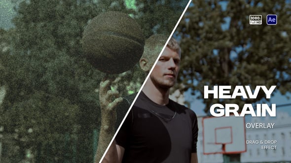 Videohive Heavy Grain Overlay 59198636