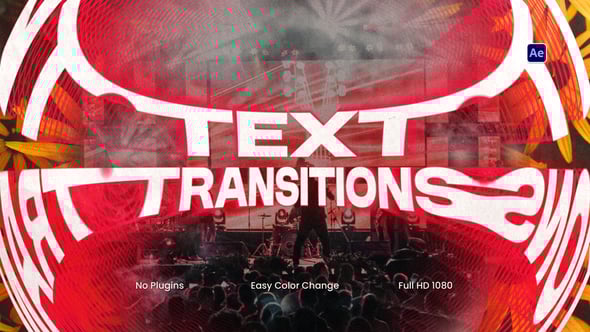 Videohive Text Transitions 58604846
