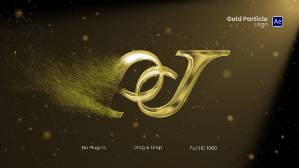 Videohive Particle Gold Logo Reveal