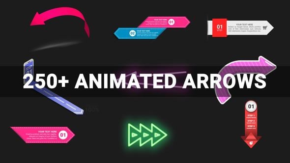 Videohive 250+ Animated Arrows