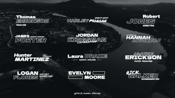 Videohive Glitch Lower Thirds / AE