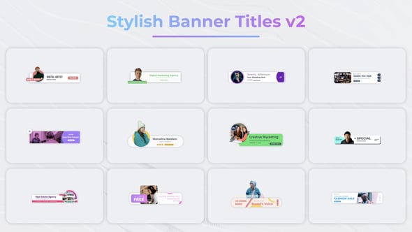 Videohive Stylish Banner Titles v2