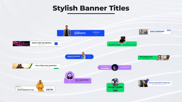 Videohive Stylish Banner Titles