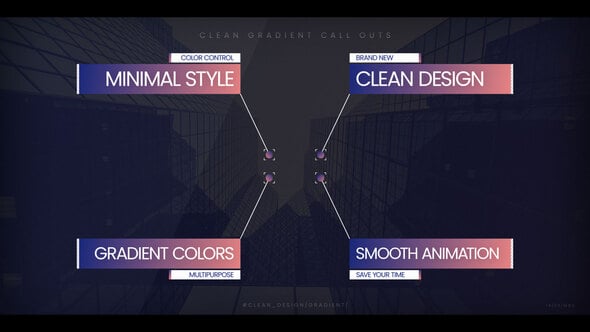 Videohive Clean Gradient Call Outs