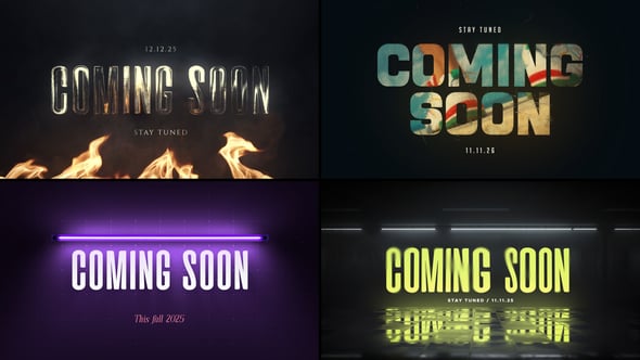 Videohive Coming Soon Titles