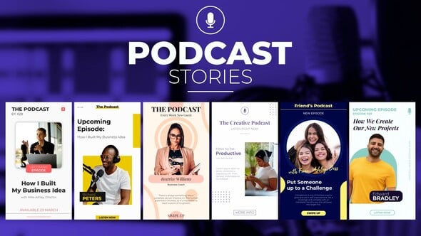 Videohive Podcast Stories