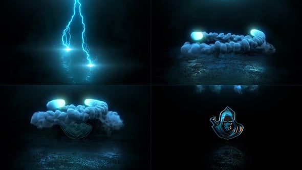 Videohive Light And Smoke Logo Reveal