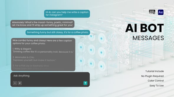Videohive AI Chatbot Interface Animation