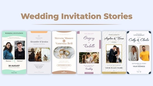 Videohive Wedding Invitation Stories