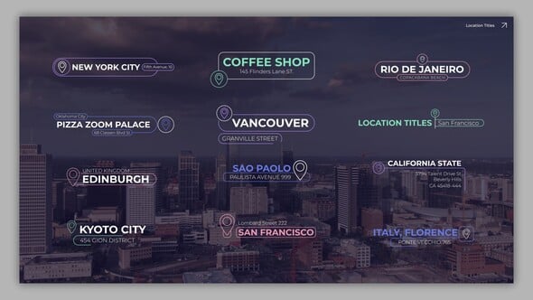 Videohive Location Line Titles v2