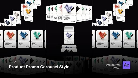 Videohive Intro – Product Promo Carousel Style After Effects Project Files