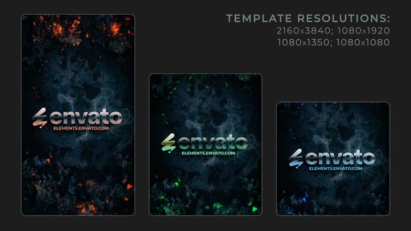 Videohive Vertical Flame Logo