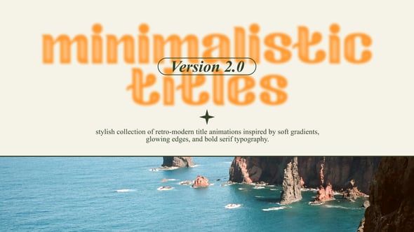 Videohive Minimalistic Titles V2