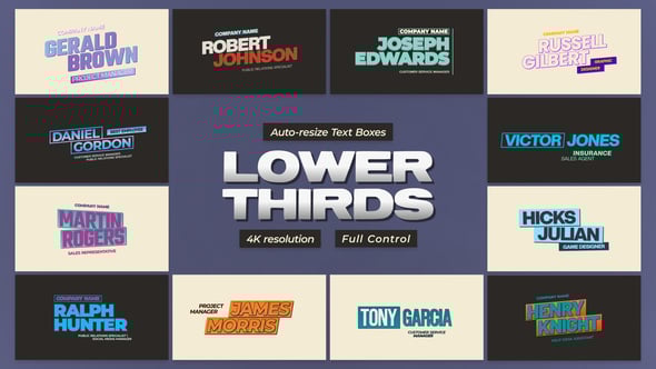Videohive Lower Thirds 58810954