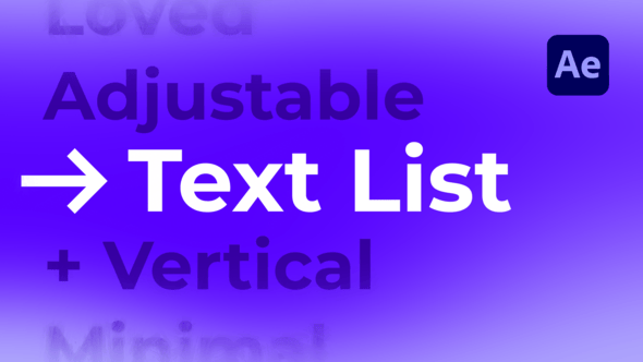 Videohive Text List
