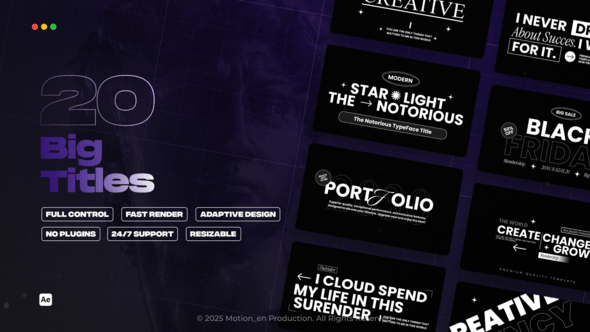 Videohive Big Titles 59039938