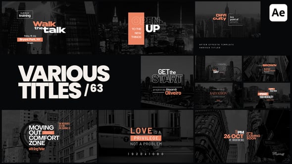 Videohive Various Titles 63
