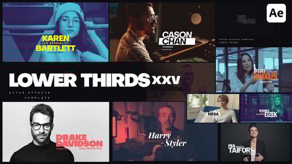 Videohive Lower Thirds XXV