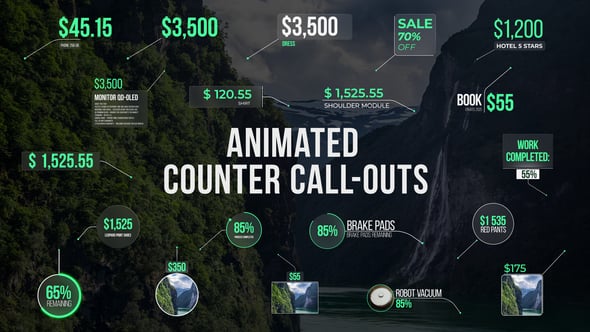 Videohive Animated Counter Call-Outs