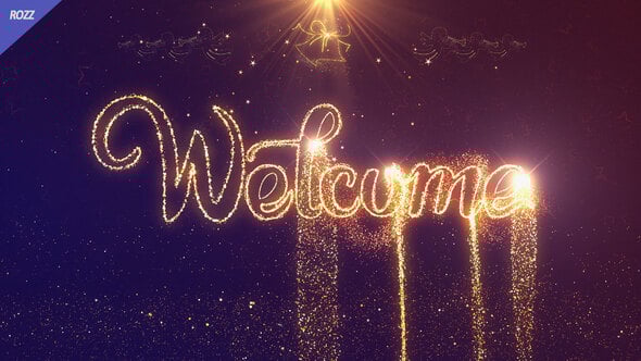 Videohive Welcome Gold Lines