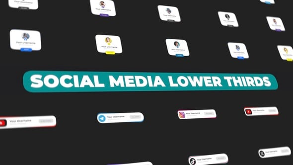 Videohive Social Media Lower Thirds 59047012