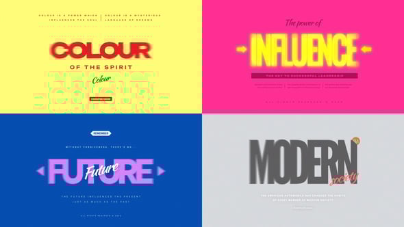 Videohive Colourful Titles 58646171