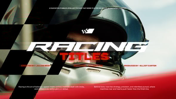Videohive Racing Titles