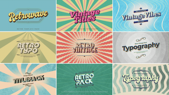 Videohive Retro Vintage Titles vol.02