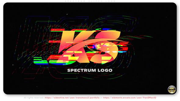 Videohive Spectrum Glitch Logo