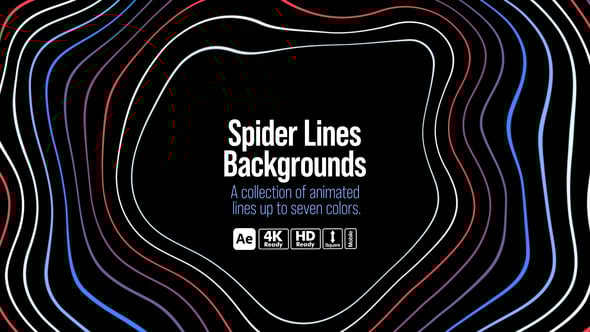 Videohive Spider Lines Backgrounds