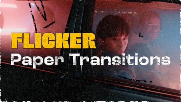 Videohive Flicker Paper Transitions