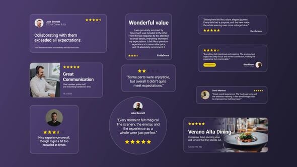 Videohive Testimonial Glass Template