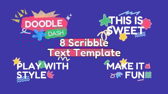 Videohive Scribble Text Animation 59091546