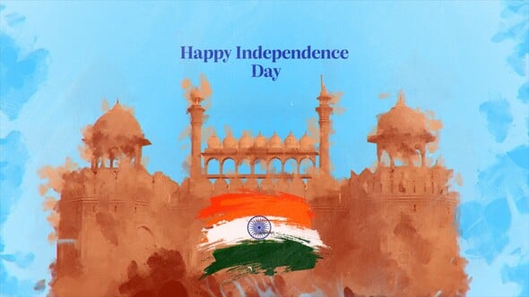 Videohive Indian Independence Day Logo 59225737