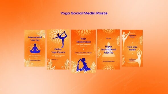 Videohive Yoga Social Media Posts