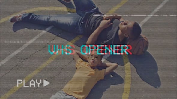 Videohive Glitch Opener VHS 58606162
