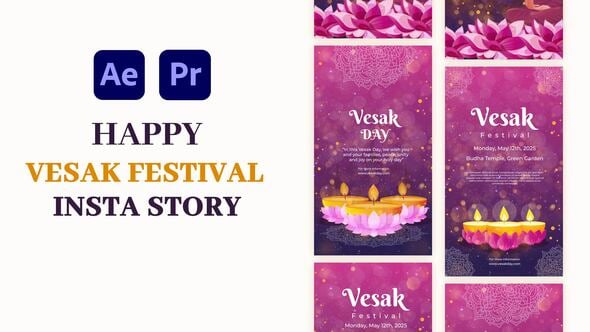 Videohive Vesak Festival Instagram Story